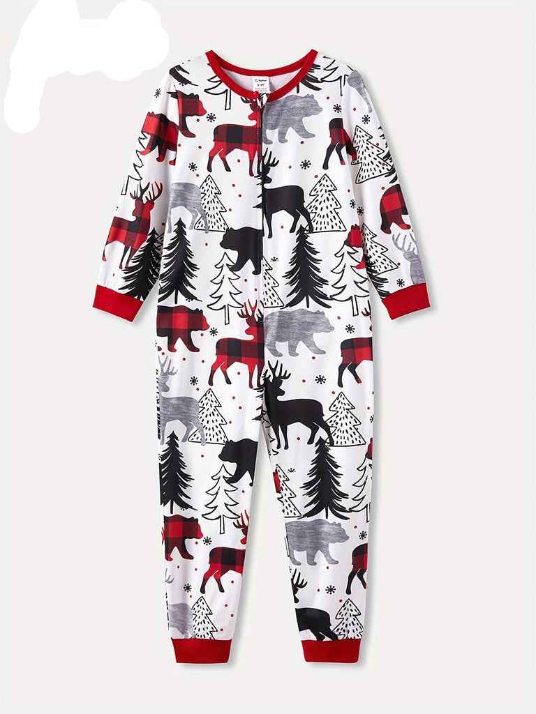 Holiday reindeer onesie for Christmas lounging