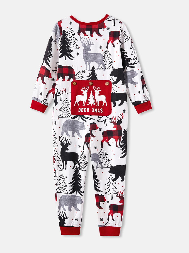 Cosy reindeer print onesie