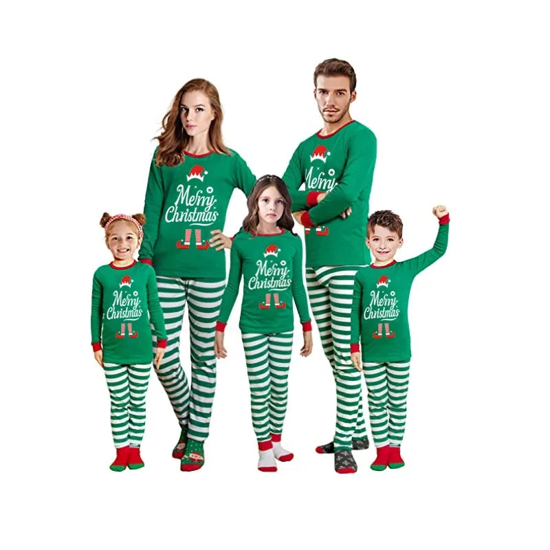 Green Merry Christmas Matching Pajamas