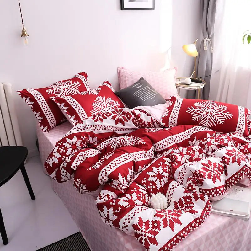 Christmas Snowflake Bedding Set