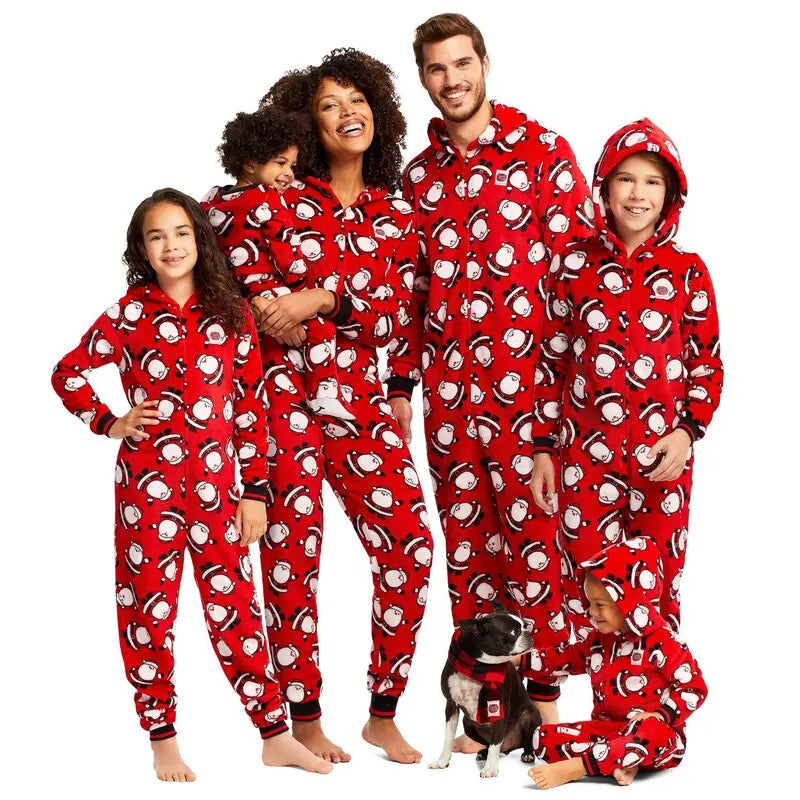 Red Lights Matching Family Christmas Pajamas