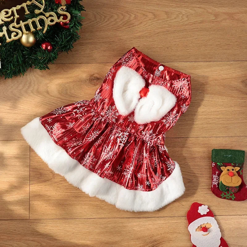 Adorable Holiday Dress for Small Dog