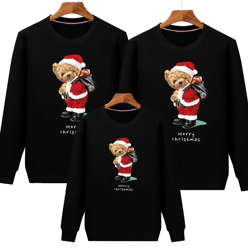 Plain Black Christmas Bear Christmas Sweater