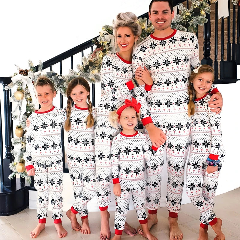 Snowflake Matching Christmas Pajamas