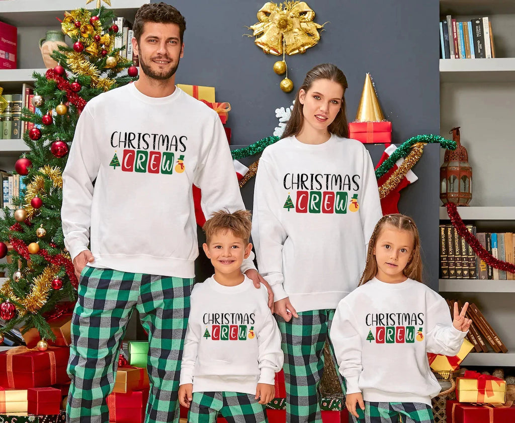 Mens Christmas Crew Matching Christmas Sweater