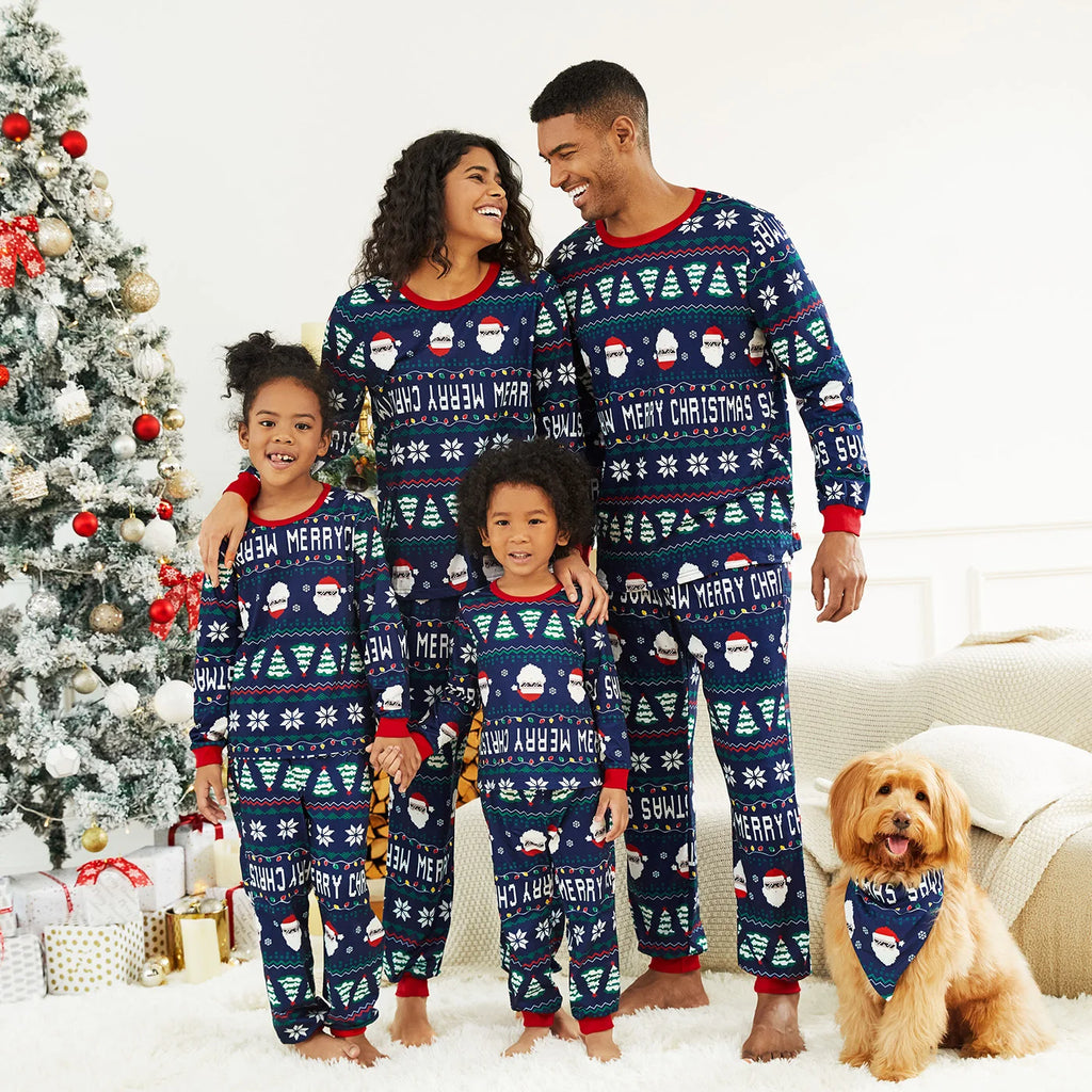 Santa and Snowflake Christmas Pajamas