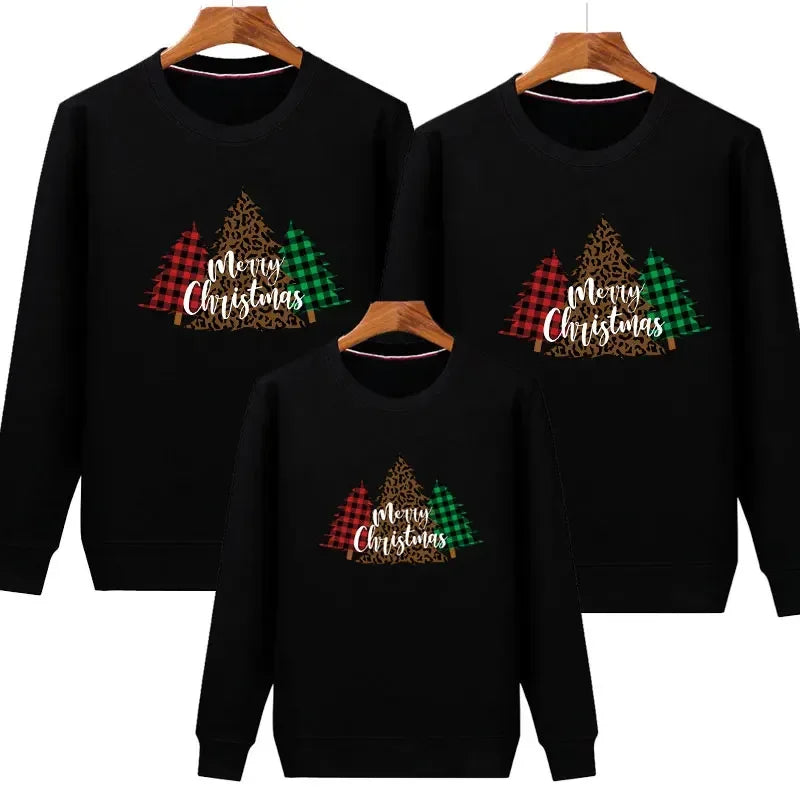 Plain Black Christmas Tree Christmas Sweater