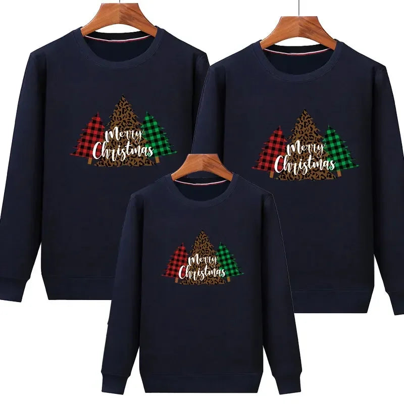 Plain Navy Christmas Tree Christmas Sweater