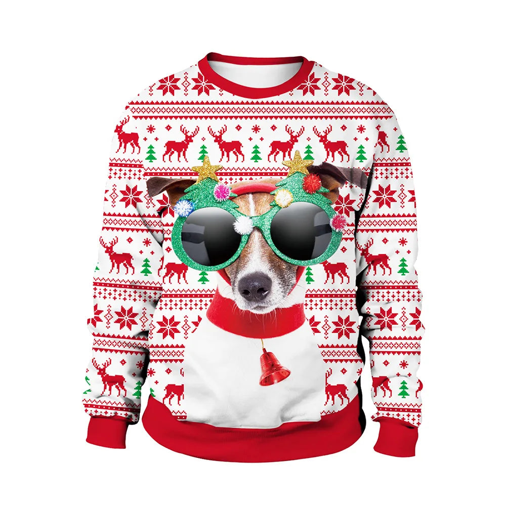 Dog Glasses Christmas Jumper