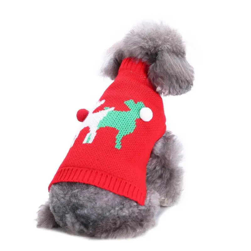 Cosy Red Christmas Jumper for Dogs