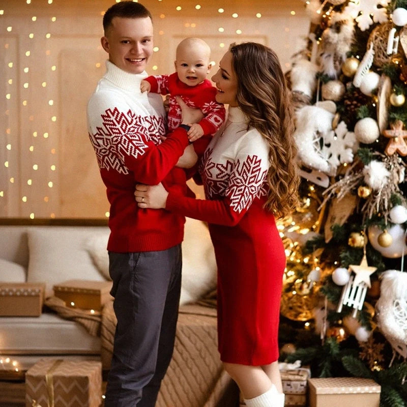 Snowflake Matching Christmas Sweater