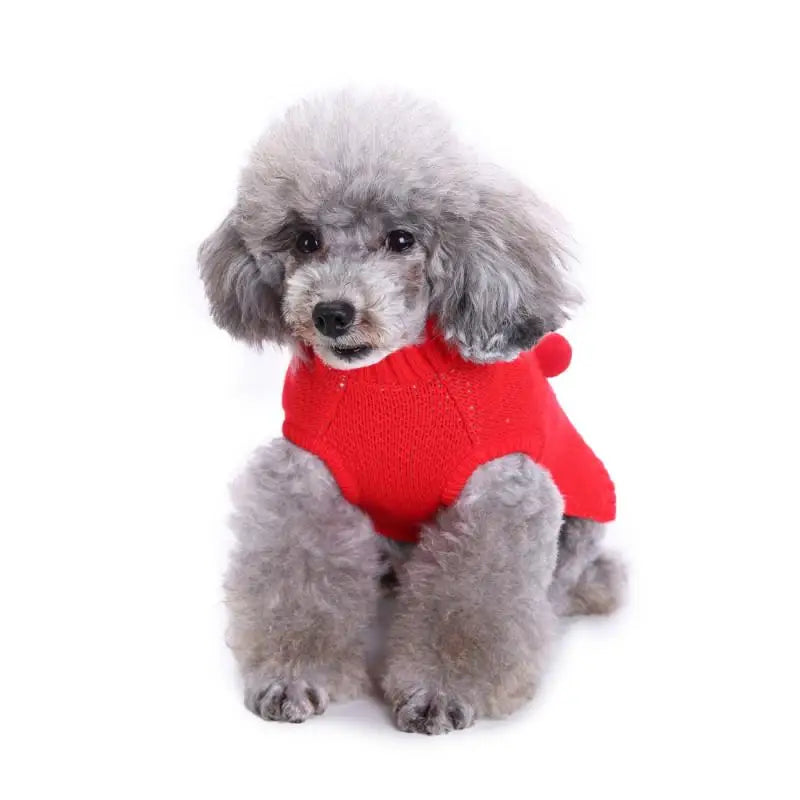 Dog Red Reindeer Christmas Sweater