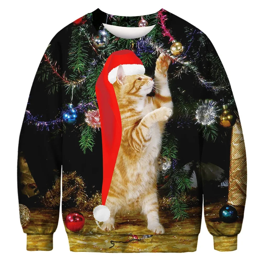 Cat Bauble Christmas Jumper